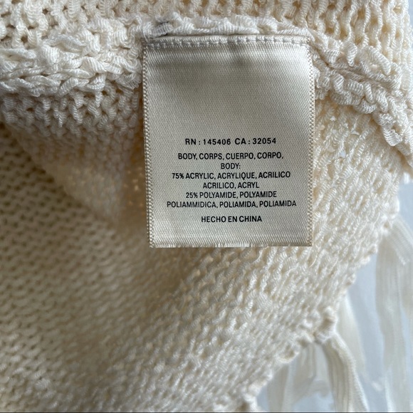 Anthropologie Pepin Boho Fringe Sweater Vest Size XSmall - Picture 6 of 7